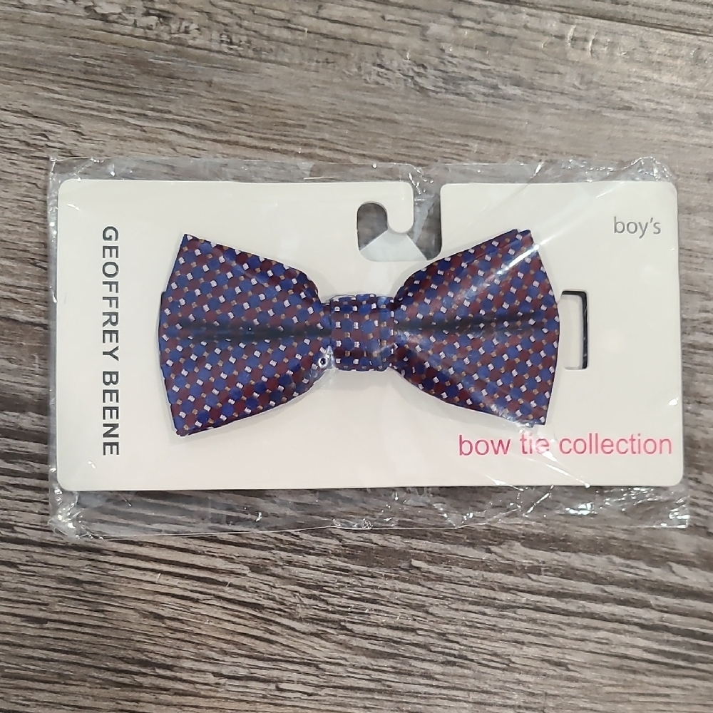 Geoffrey Beene Boy's Bow Tie - Blue and Red